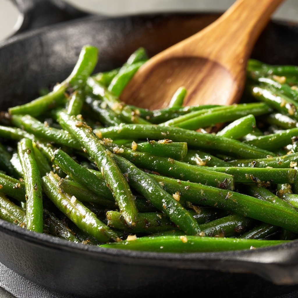 Garlic Butter Green Bean Skillet