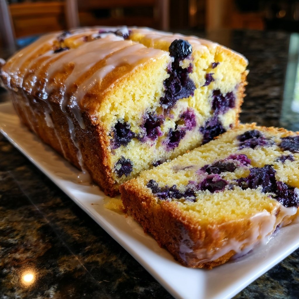 Baking & Desserts Lemon Blueberry Loaf Cake