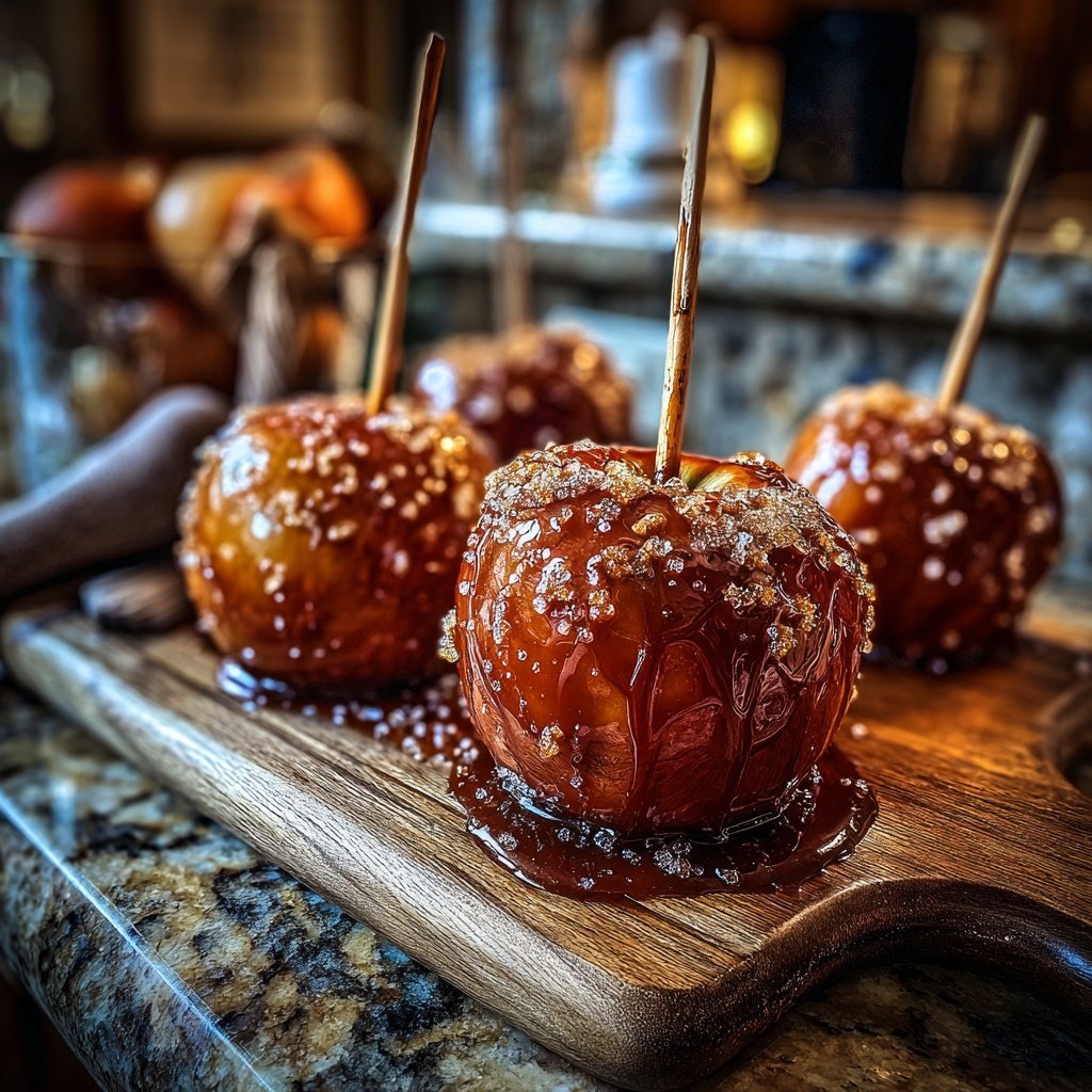 Cinnamon Glazed Candy Apples