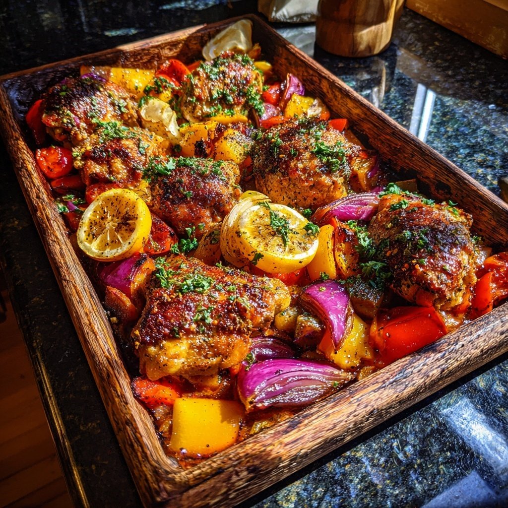 Greek Chicken Sheet Pan Dinner