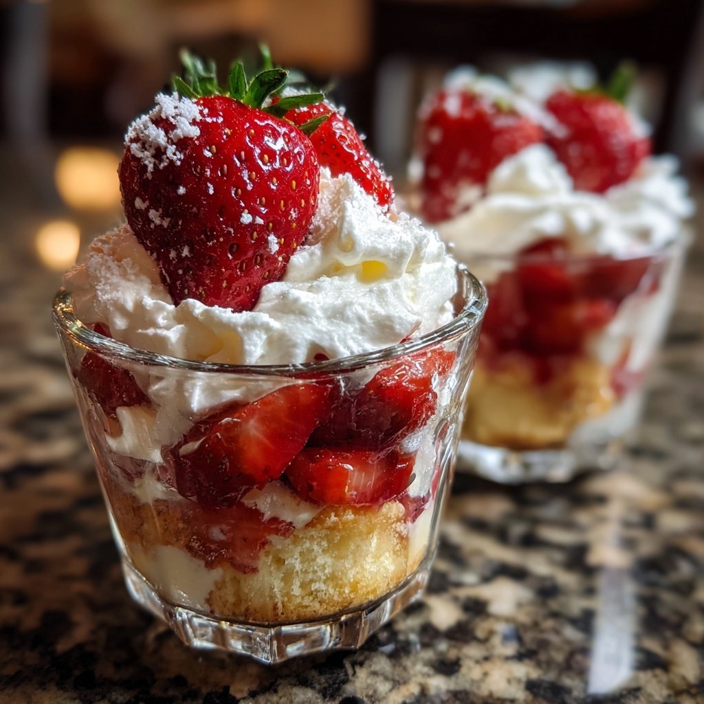 Strawberry Shortcake Trifle Cups