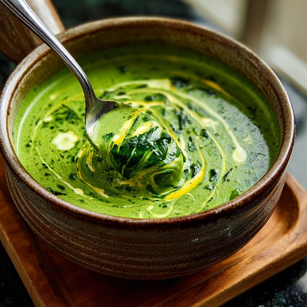 Creamy Lemon Spinach Soup