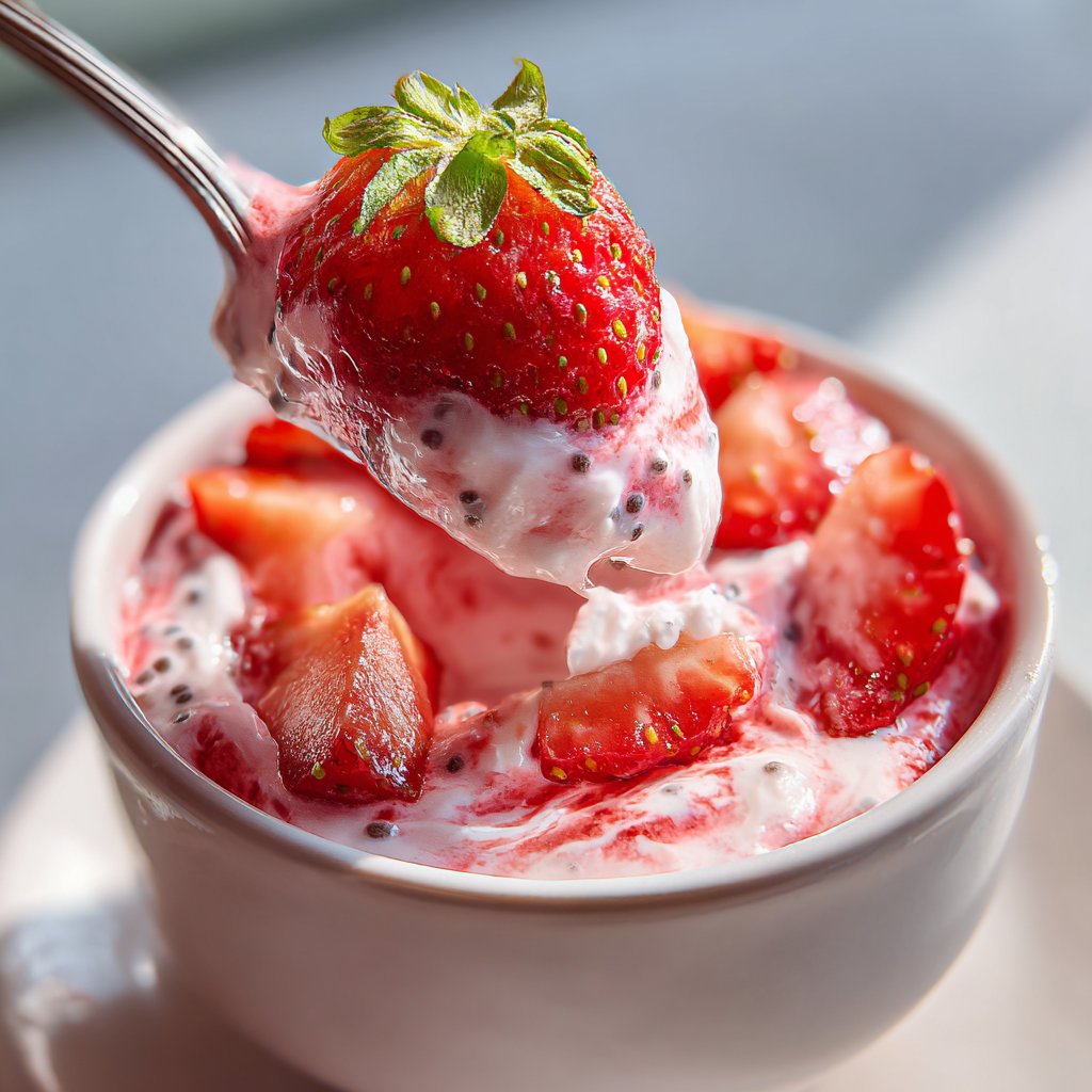 Strawberry Chia Yogurt Swirl