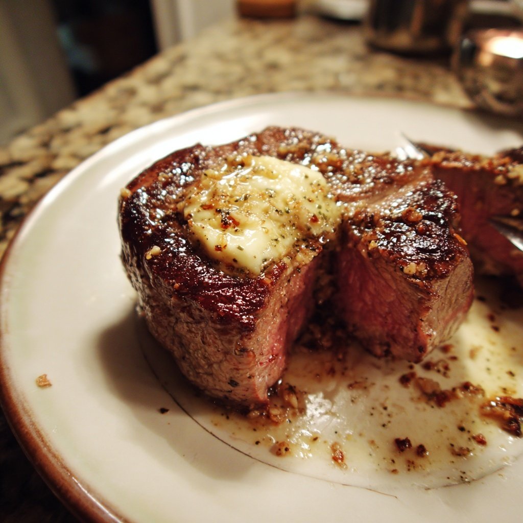Filet Mignon with Garlic Butter