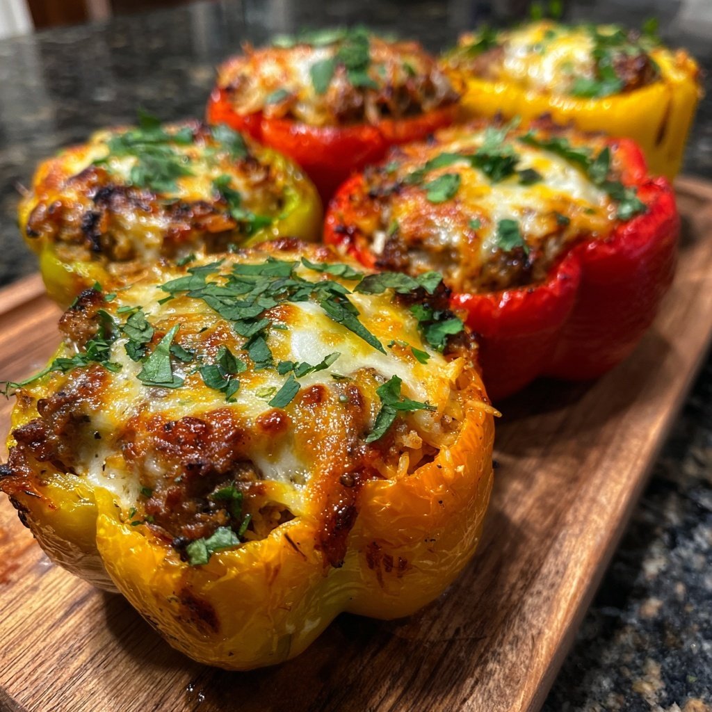Baked Stuffed Bell Peppers
