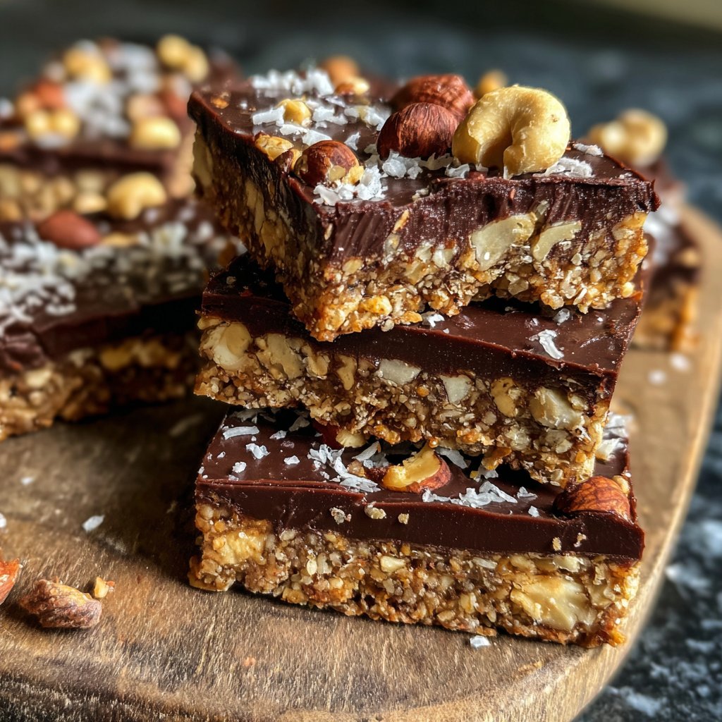 Chocolate Hazelnut Coconut Bars