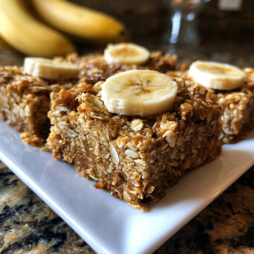 Banana Oat Yogurt Squares