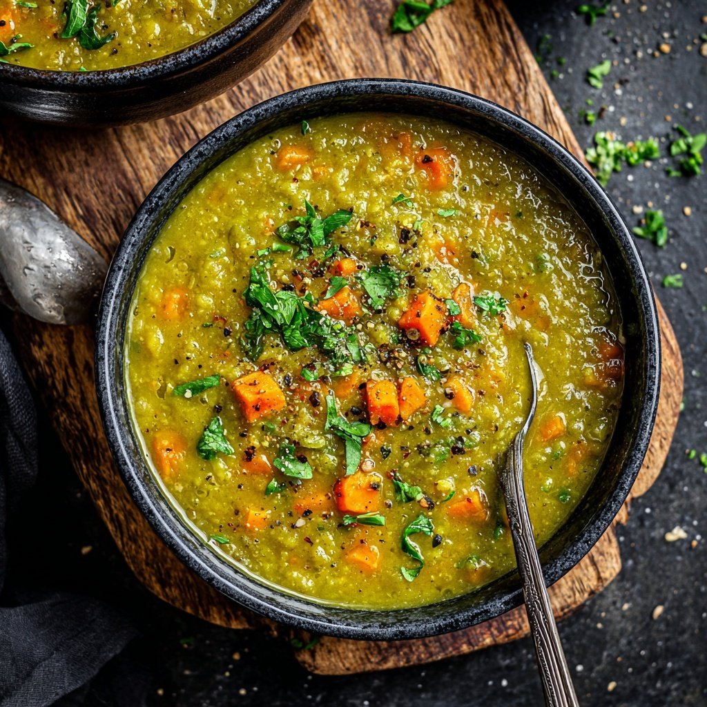 Healthy Crockpot Split Pea Soup
