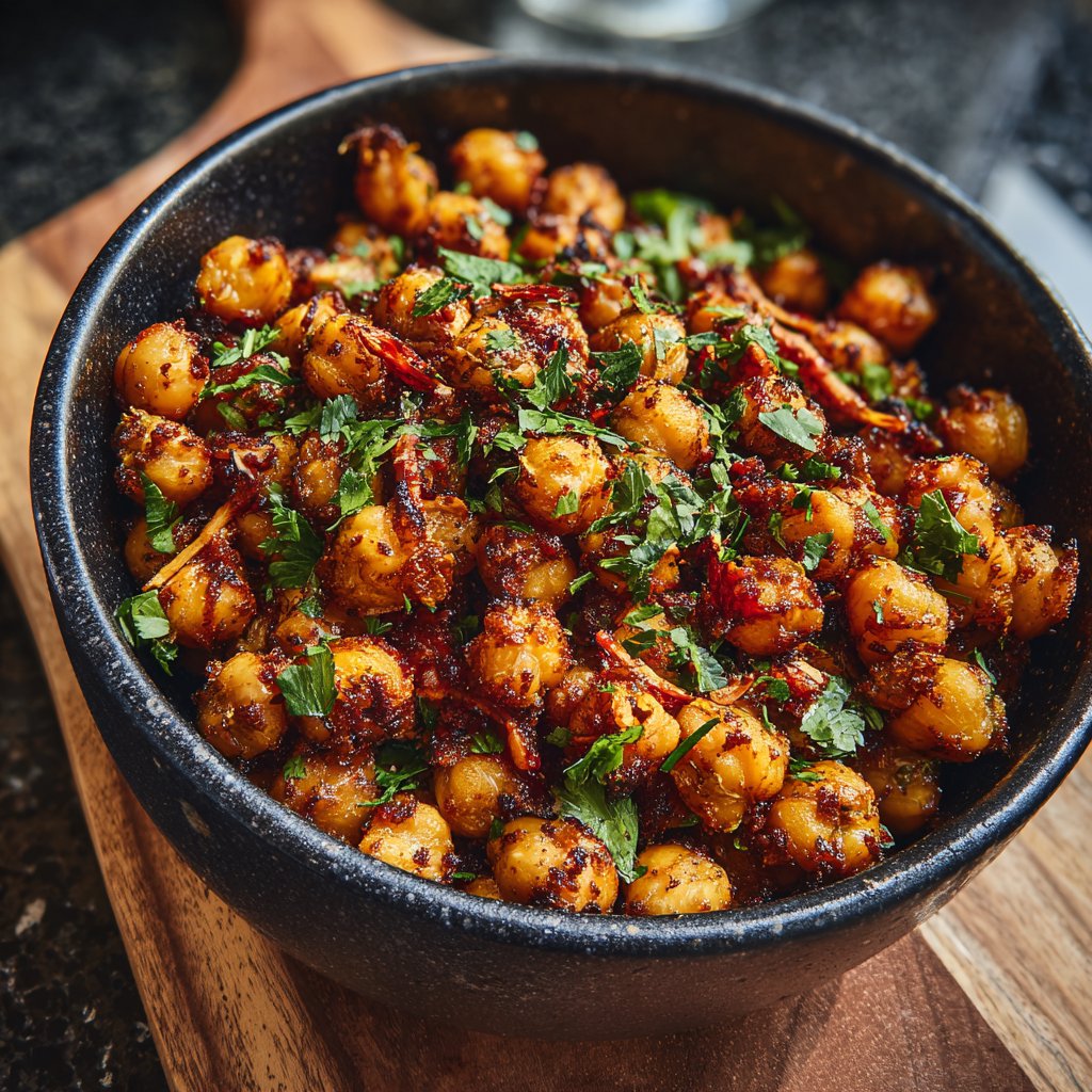 Sweet Chili Roasted Chickpeas