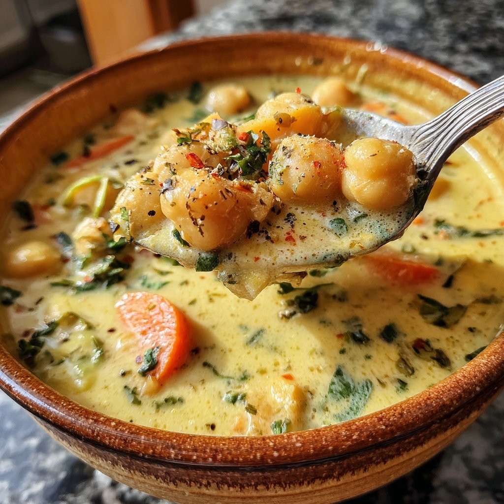 Creamy Lemon Chickpea Stew