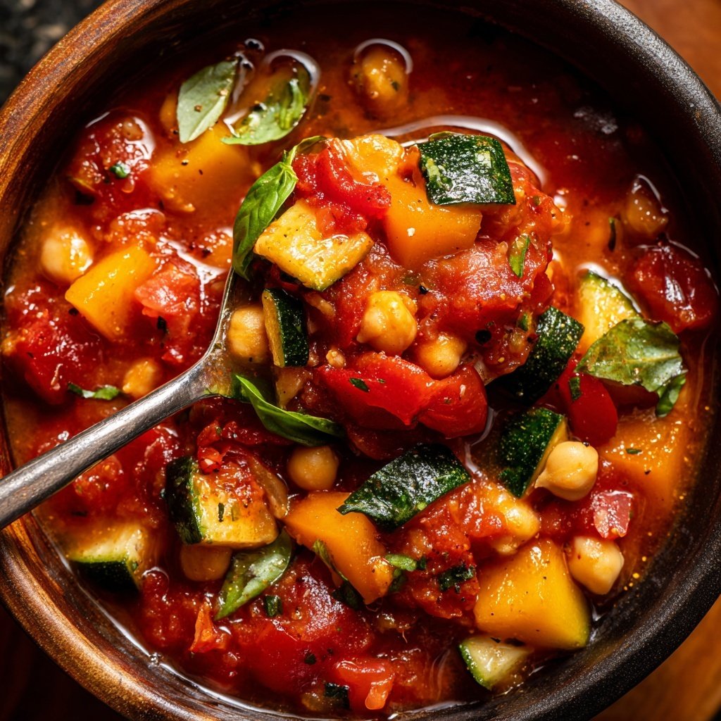 Healthy Dinner Tomato Chickpea Stew