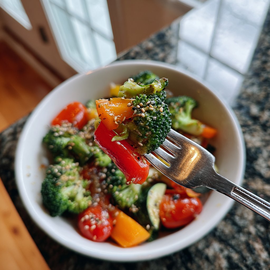 Healthy Dinner Sesame Ginger Veggie Bowl