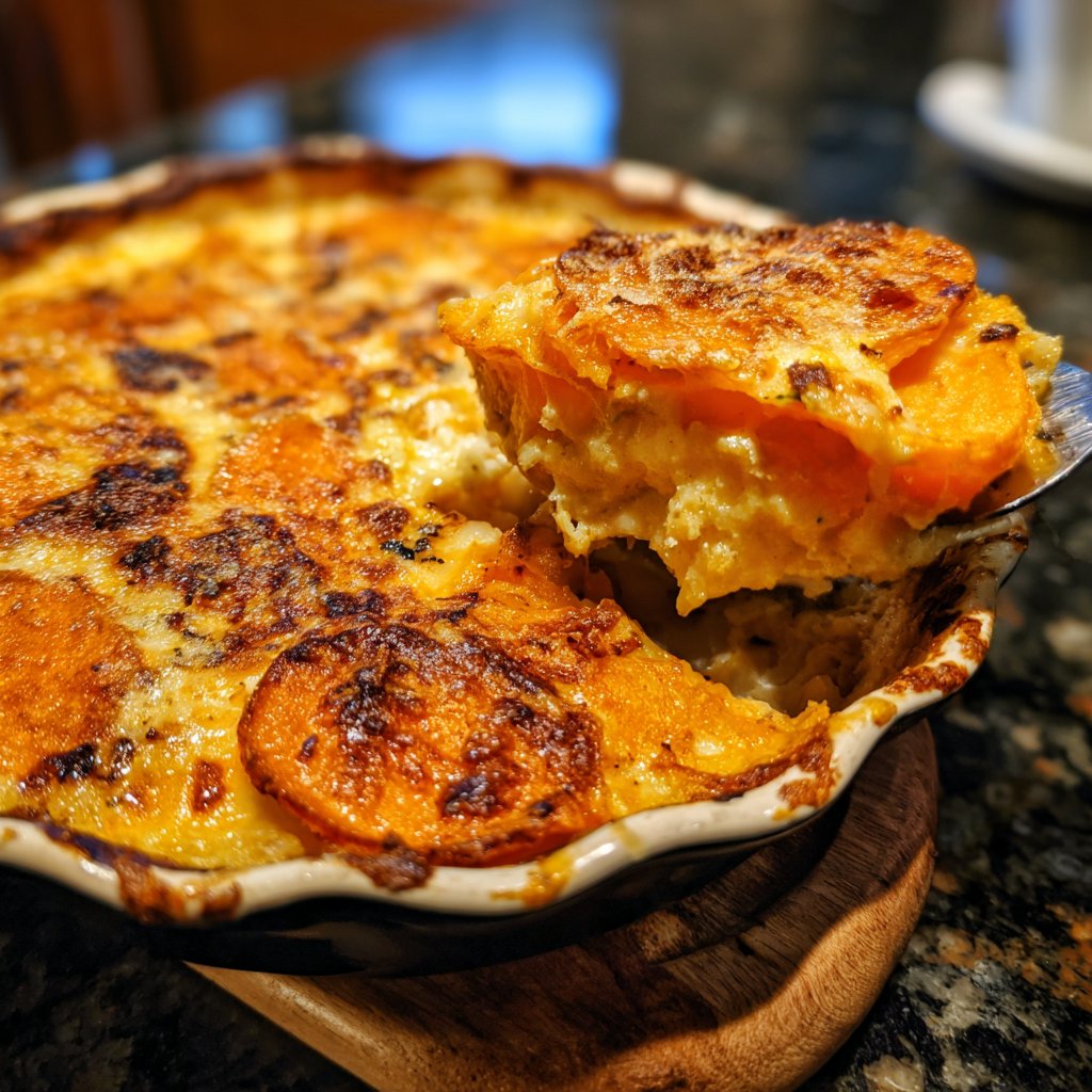 Sweet Potato Gratin for Two